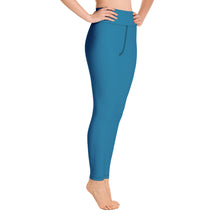 Load image into Gallery viewer, Leggings de yoga azul cerúleo