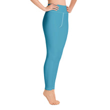 Load image into Gallery viewer, Leggings de yoga azul
