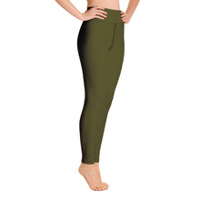 Load image into Gallery viewer, Leggings de yoga verde karaka

