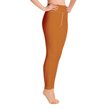 Load image into Gallery viewer, Leggings de yoga naranja tenné