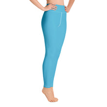 Load image into Gallery viewer, Leggings de yoga azul capri