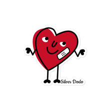 Load image into Gallery viewer, Pegatinas antiburbujas Corazón Herido
