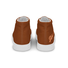 Load image into Gallery viewer, Zapatillas de lona de caña alta para hombre saddle brown