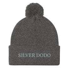Load image into Gallery viewer, Gorro con pompón unisex volkorn bordado gris