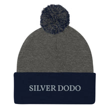 Load image into Gallery viewer, Gorro con pompón unisex volkorn bordado gris
