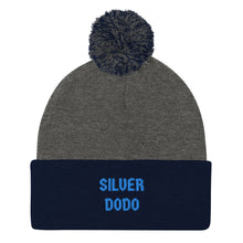 Load image into Gallery viewer, Gorro con pompón unisex germania bordado azul claro
