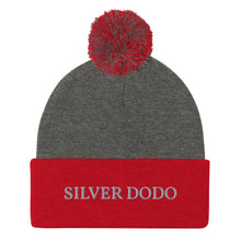 Load image into Gallery viewer, Gorro con pompón unisex volkorn bordado gris