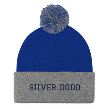 Load image into Gallery viewer, Gorro con pompón unisex volkorn bordado azul