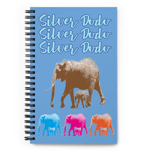 Load image into Gallery viewer, Libreta de puntos elefantes azul