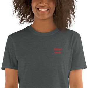 Camiseta de manga corta unisex  Zuzani letras rojas