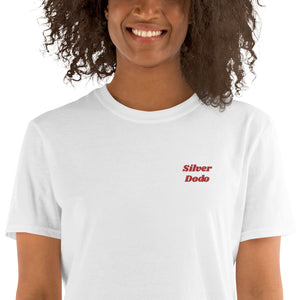 Camiseta de manga corta unisex  Zuzani letras rojas