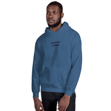 Load image into Gallery viewer, Sudadera con capucha unisex letras azul oscuro