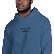 Load image into Gallery viewer, Sudadera con capucha unisex letras azul oscuro
