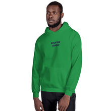 Load image into Gallery viewer, Sudadera con capucha unisex letras azul oscuro