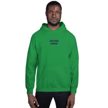 Load image into Gallery viewer, Sudadera con capucha unisex letras azul oscuro
