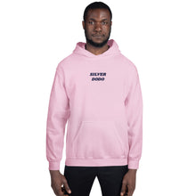 Load image into Gallery viewer, Sudadera con capucha unisex letras azul oscuro