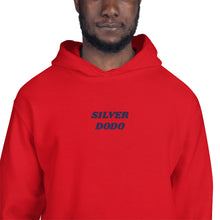 Load image into Gallery viewer, Sudadera con capucha unisex letras azul oscuro