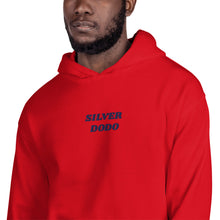 Load image into Gallery viewer, Sudadera con capucha unisex letras azul oscuro