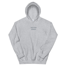 Load image into Gallery viewer, Sudadera con capucha unisex letras grises