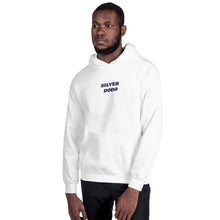 Load image into Gallery viewer, Sudadera con capucha unisex letras azul oscuro