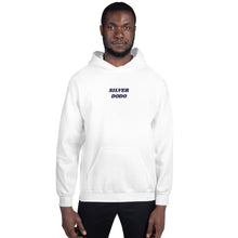 Load image into Gallery viewer, Sudadera con capucha unisex letras azul oscuro