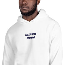 Load image into Gallery viewer, Sudadera con capucha unisex letras azul oscuro