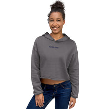 Load image into Gallery viewer, Sudadera Crop con Capucha Luba bordado morado
