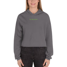 Load image into Gallery viewer, Sudadera Crop con Capucha Luba bordado verde