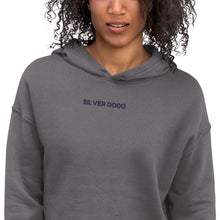 Load image into Gallery viewer, Sudadera Crop con Capucha Luba bordado morado