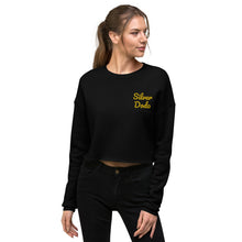 Load image into Gallery viewer, Sudadera Crop Leva bordado lateral amarillo