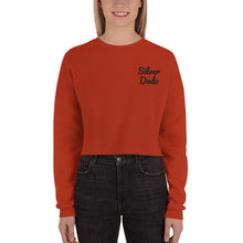 Load image into Gallery viewer, Sudadera Crop Leva bordado lateral azul marino