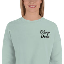 Load image into Gallery viewer, Sudadera Crop Leva bordado lateral azul marino