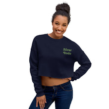 Load image into Gallery viewer, Sudadera Crop Leva bordado lateral verde