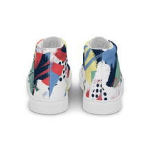 Load image into Gallery viewer, Zapatillas de lona de caña alta para mujer estampado con lunares