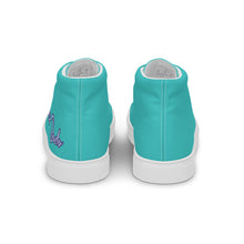 Load image into Gallery viewer, Zapatillas de lona de caña alta para mujer dark turquoise
