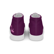 Load image into Gallery viewer, Zapatillas de lona de caña alta para mujer tyrian purple