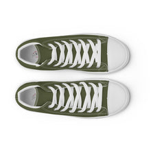 Load image into Gallery viewer, Zapatillas de lona de caña alta para mujer verde saratoga