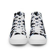 Load image into Gallery viewer, Zapatillas de lona de caña alta para mujer estampado naturaleza oscura