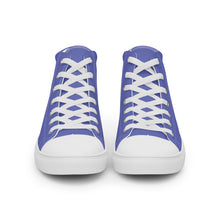 Load image into Gallery viewer, Zapatillas de lona de caña alta para mujer medium slate blue
