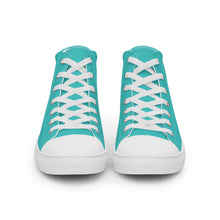 Load image into Gallery viewer, Zapatillas de lona de caña alta para mujer dark turquoise