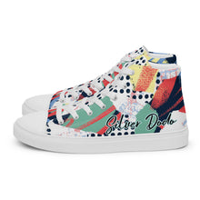 Load image into Gallery viewer, Zapatillas de lona de caña alta para mujer estampado con lunares