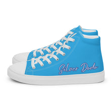 Load image into Gallery viewer, Zapatillas de lona de caña alta para mujer deep sky blue