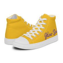 Load image into Gallery viewer, Zapatillas de lona de caña alta para mujer amarillo
