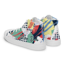 Load image into Gallery viewer, Zapatillas de lona de caña alta para mujer estampado con lunares