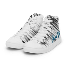 Load image into Gallery viewer, Zapatillas de lona de caña alta para mujer lineas finas negras