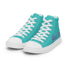 Load image into Gallery viewer, Zapatillas de lona de caña alta para mujer dark turquoise