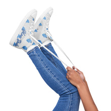 Load image into Gallery viewer, Zapatillas de lona de caña alta para mujer corazones