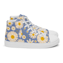 Load image into Gallery viewer, Zapatillas de lona de caña alta para mujer estampado flores