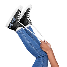 Load image into Gallery viewer, Zapatillas de lona de caña alta para mujer negro