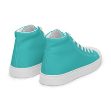 Load image into Gallery viewer, Zapatillas de lona de caña alta para mujer dark turquoise